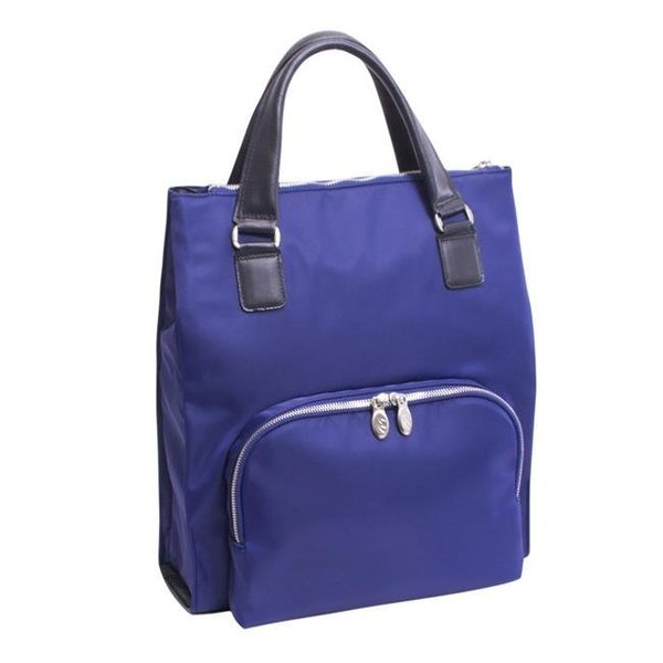 Mckleinusa McKlein USA 18547 Sofia 4-In-1 Nylon Ladies Slim Backpack Tote; Navy 18547